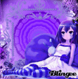 Violet anime girl