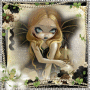 Trauriges Gothic Girl