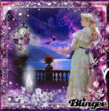purple spring evening