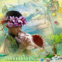 Tableau d été/summer/concour rose arc en ciel