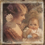 Vintage mother and child