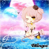 Chibi/anime in the sky :333