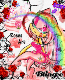 Roses are pink