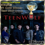 Teen Wolf Cast Gold Winner Trophy!!!