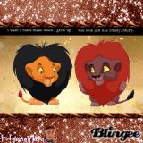Mufasa and Taka as cubs