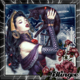Gothic Woman with Cat