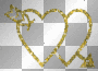 Gold Glitter Heart