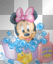 baby minny in the bath