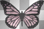 pink butterfly glitter