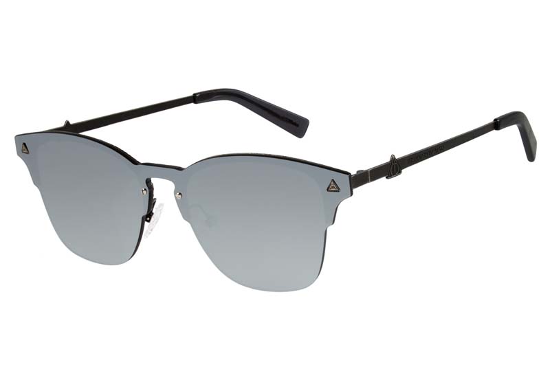 lentes de sol plateados