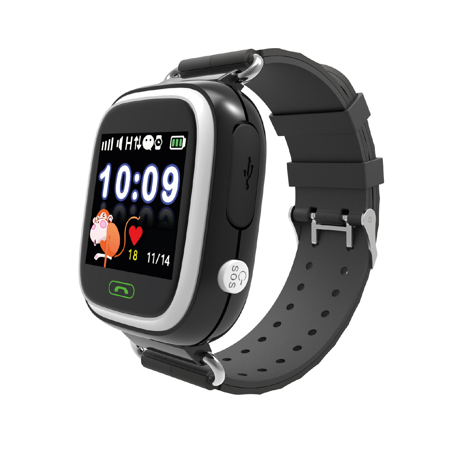 Smartwatch GPS Tracker Gadgets One Negro con Localizador para interiores  vía WiFi