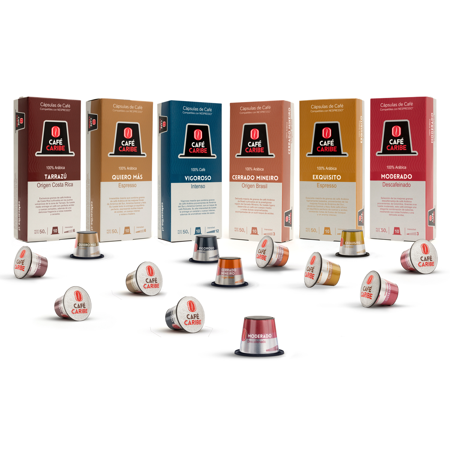 Ripley - PACK MIX COMPLETO - 60 CÁPSULAS PARA NESPRESSO