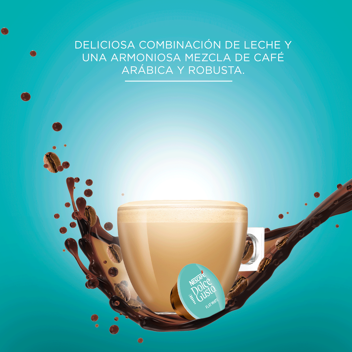 Nestle Nescafé Dolce Gusto Cápsulas Flat White Coffee 16 Pods