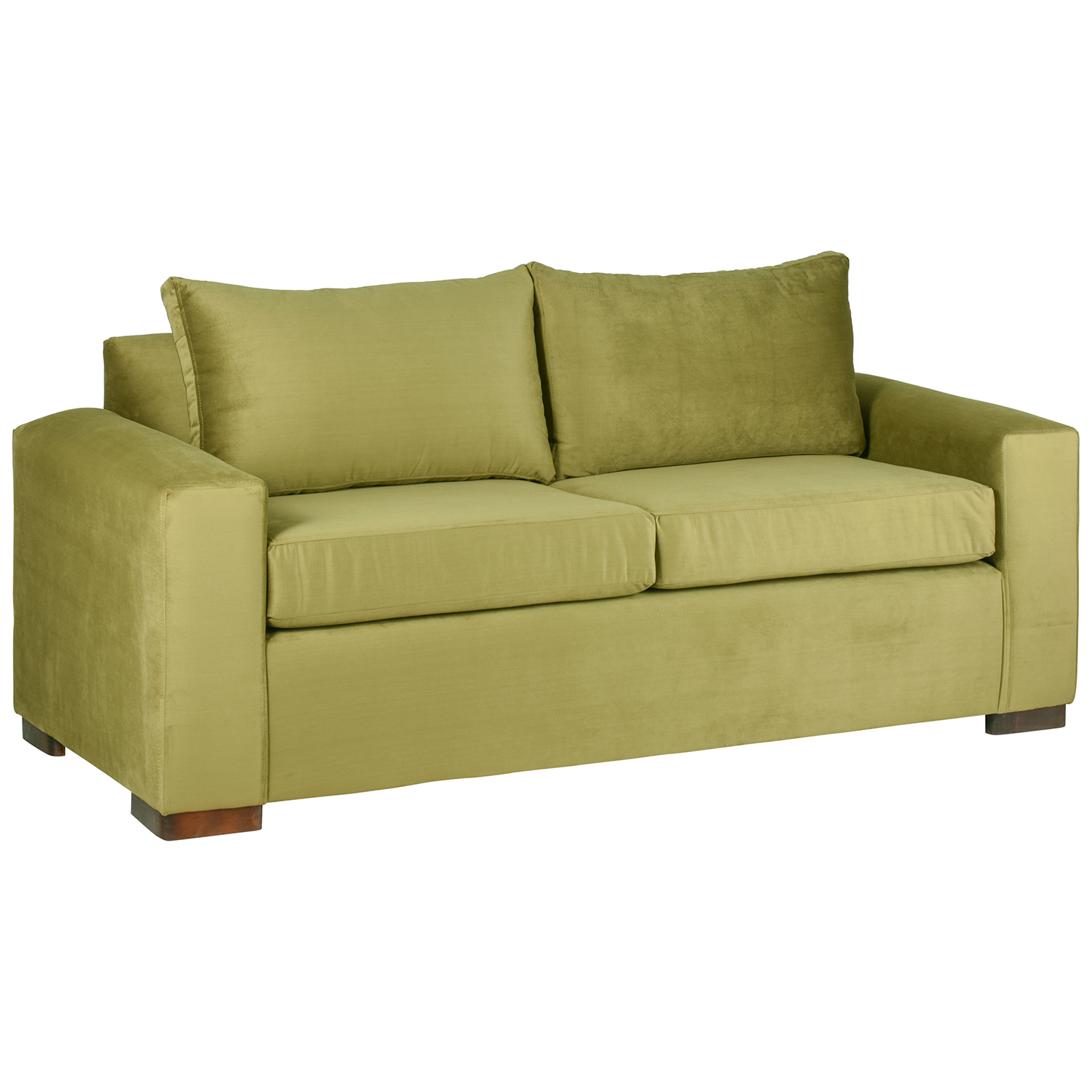 Ripley SOFÁ NEO FELPA VERDE OLIVO AMÉRICA