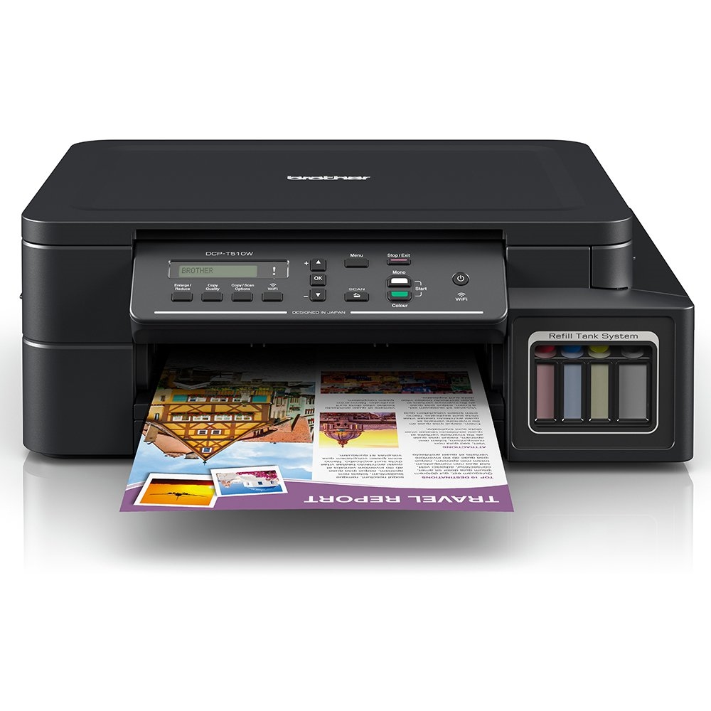 impresora multifuncional brother dcp-t510w, wifi, usb