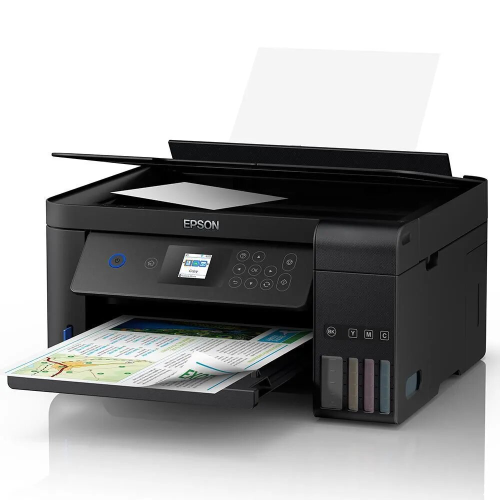 impresora multifunciónal epson ecotank l4160, wifi, usb, duplex