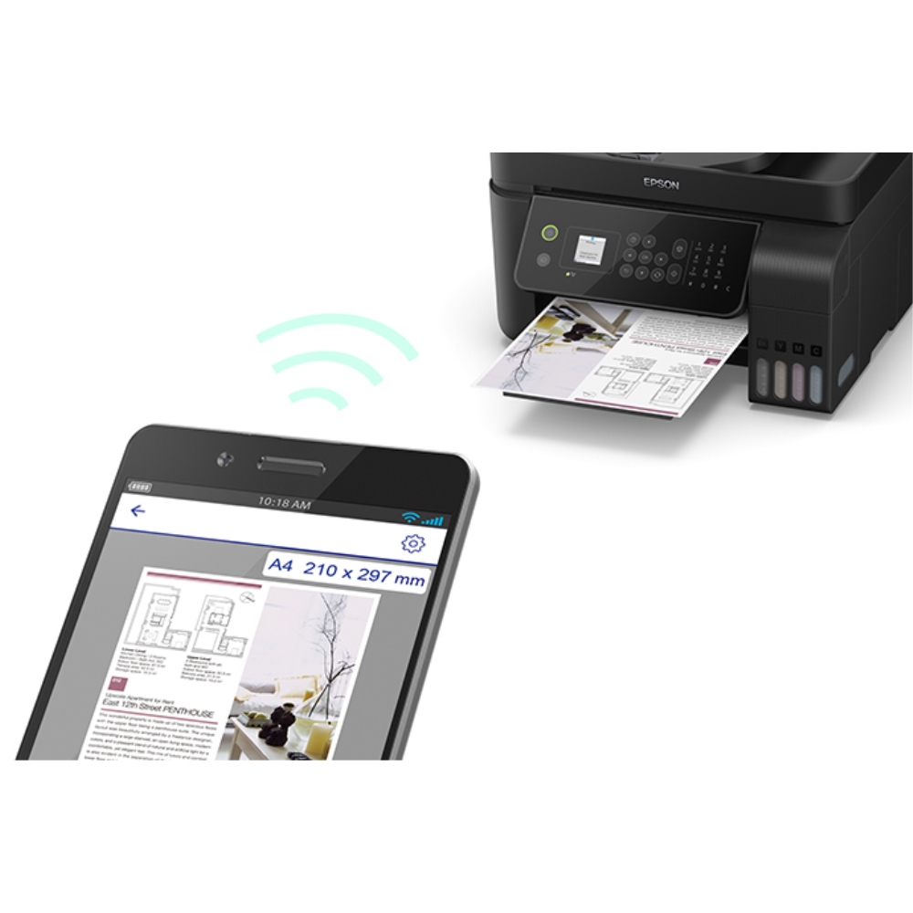 impresora multifunciónal epson ecotank l5190, wifi, adf,fax
