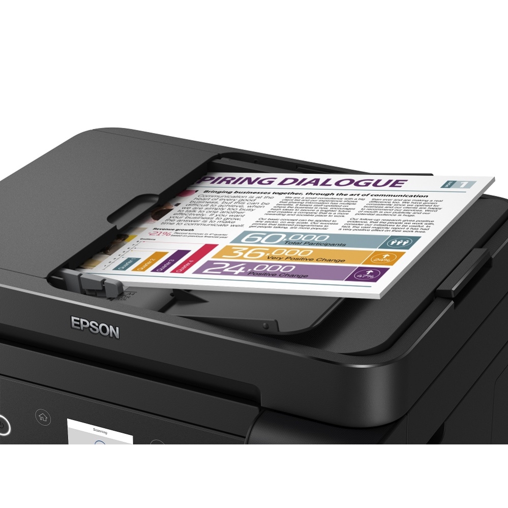impresora multifuncional epson ecotank l6171, wifi,usb, adf