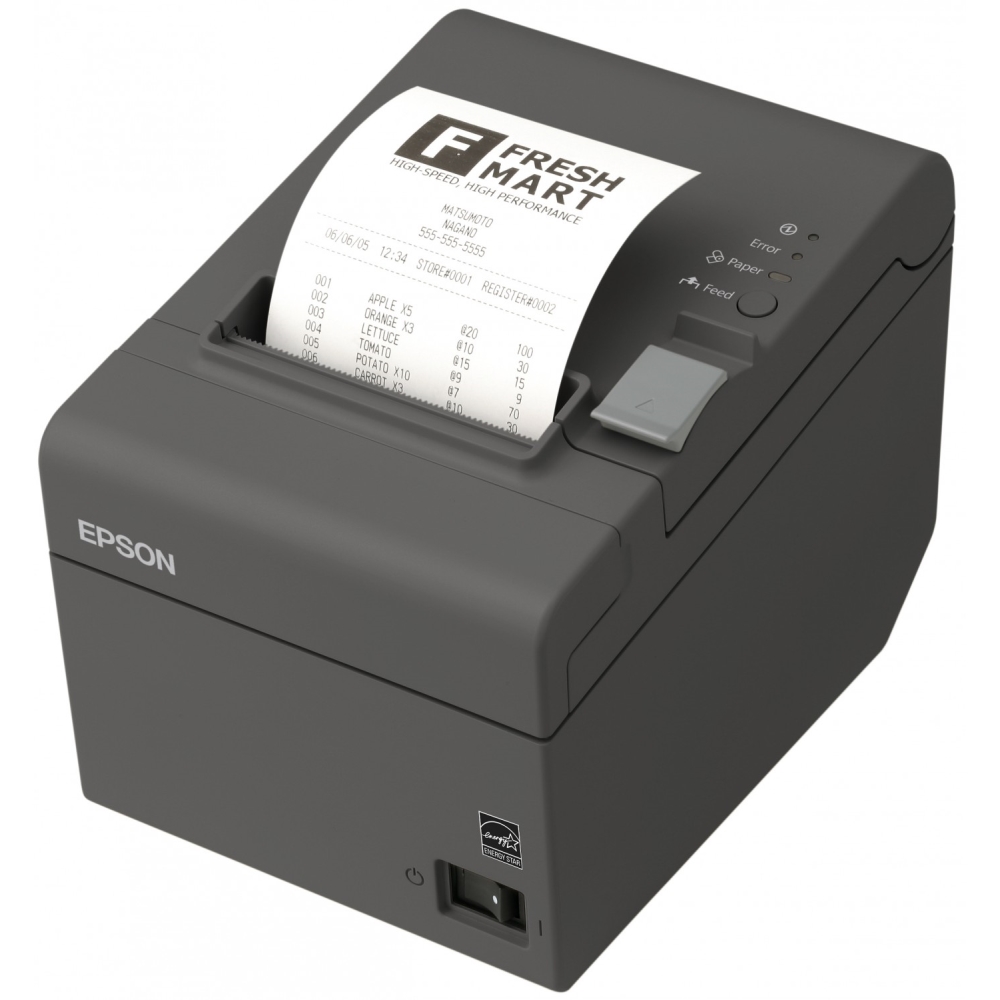 impresora termica epson tm-t20ii, serial/usb - velocidad 200 mmseg