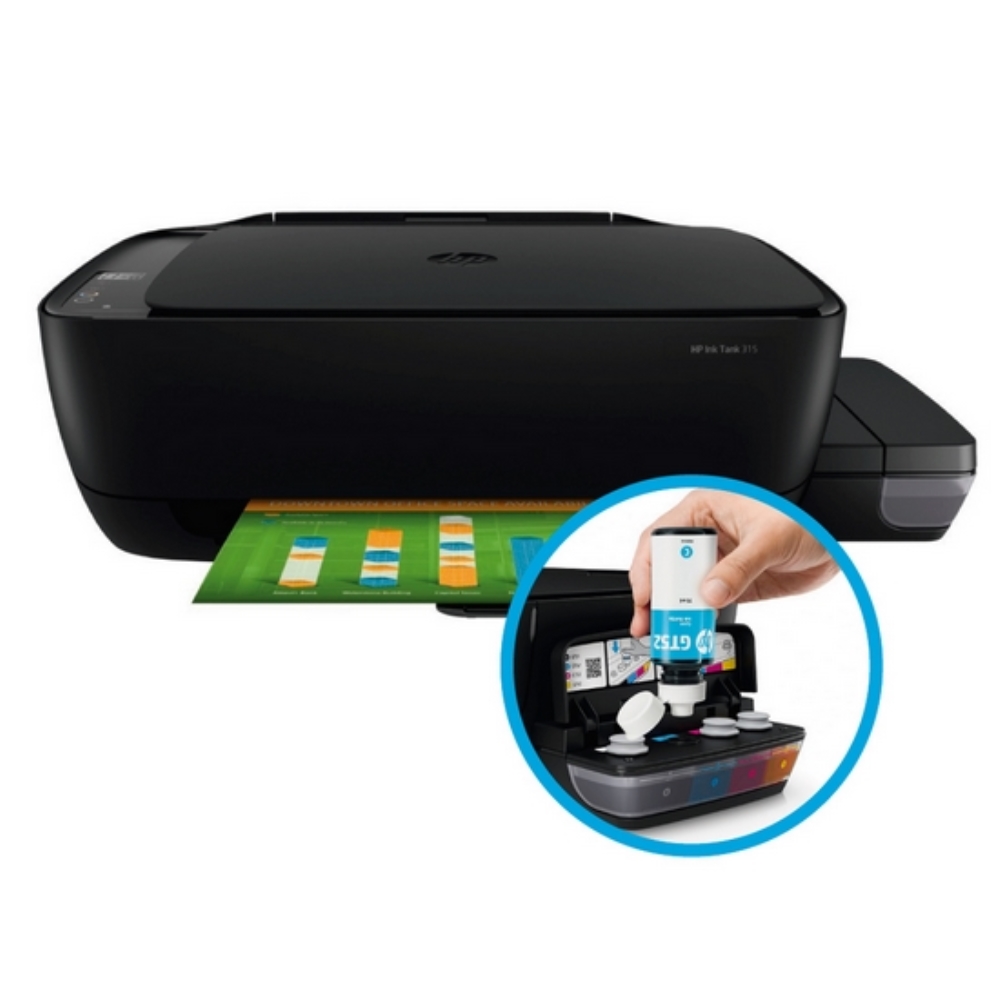impresora multifuncional hp ink tank 315, usb