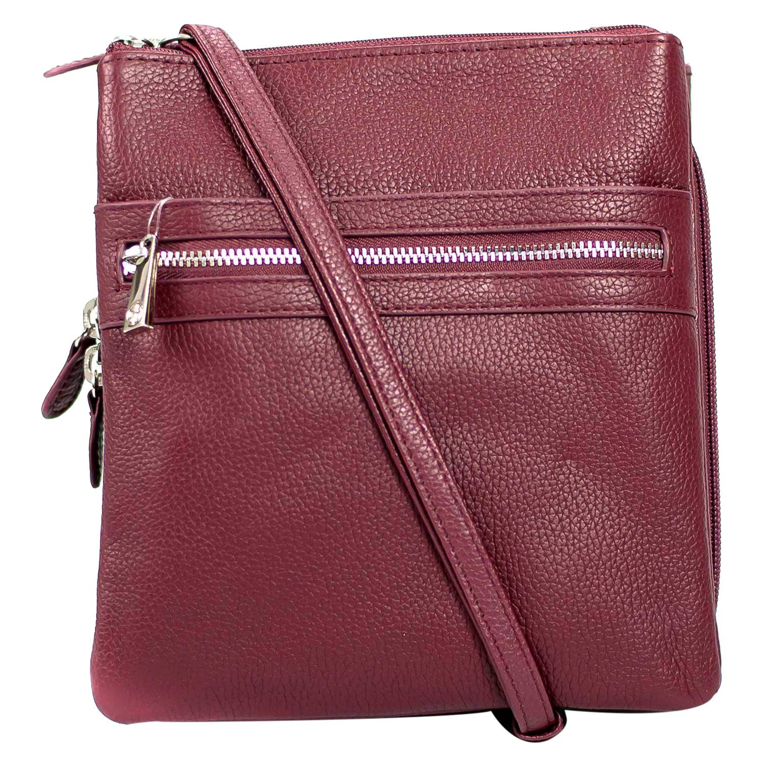 Ripley - CARTERA DE HOMBRO GIANI BERNINI - CUERO COLOR VINO