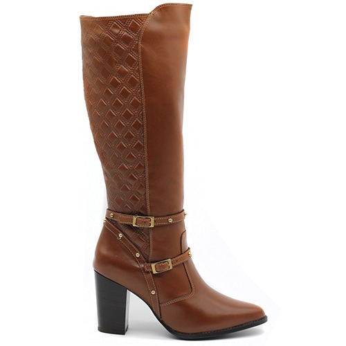 Ripley - BOTA CUERO MUJER CAFÉ CLARO