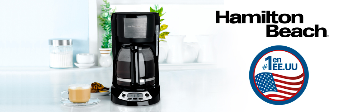 Cafetera 12 Tazas Negra Hb HAMILTON BEACH 49615-CL