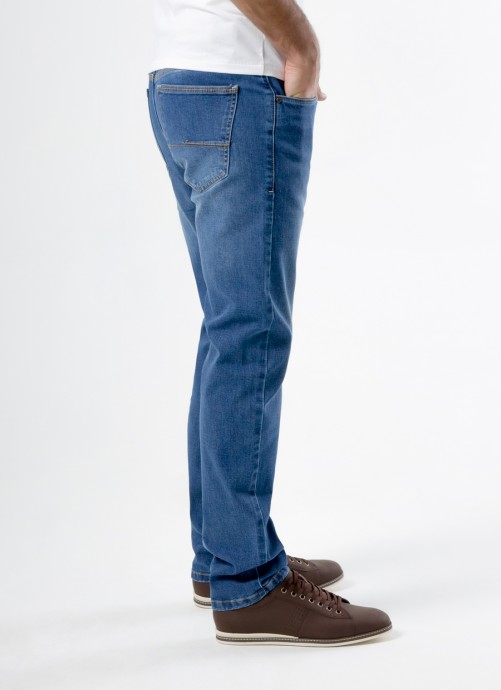 Pantalón vaquero negro semipitillo Flamingo - ISCLAUJEANS