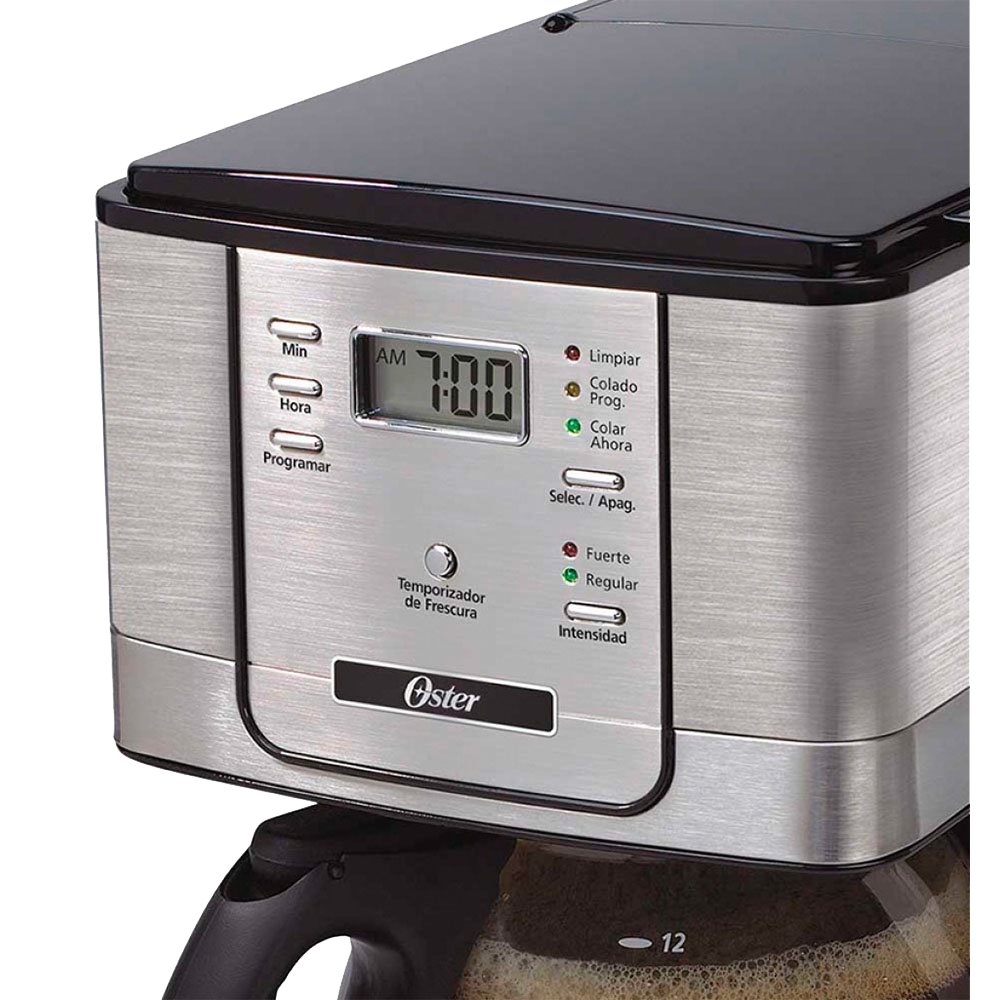 Ripley - OSTER CAFETERA ELÉCTRICA PROGRAMABLE DE 12 TAZAS BVSTDC 4401 NEGRO