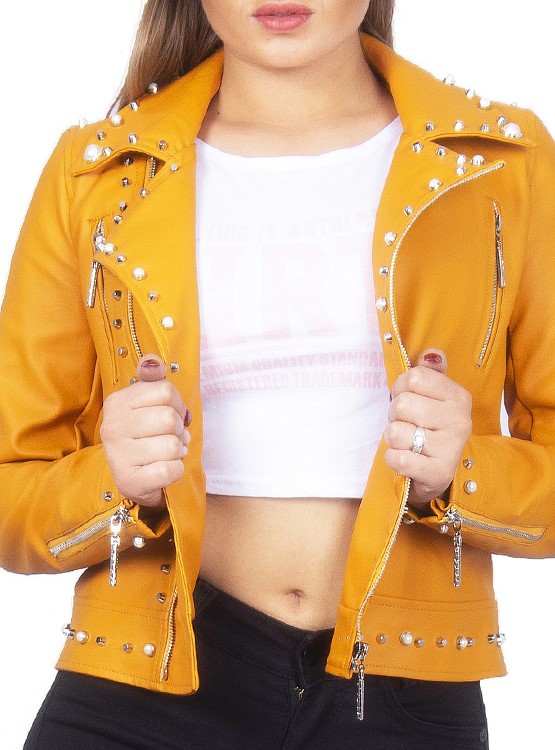 Ripley - CHAQUETA ECOCUERO MUJER