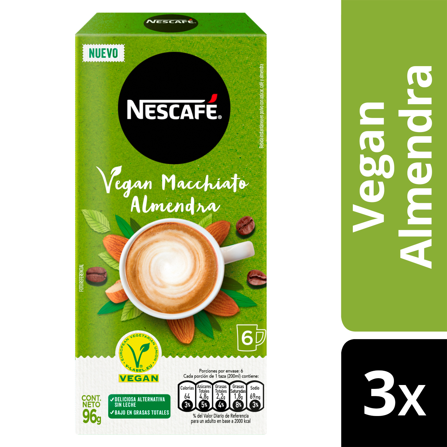 Ripley - CAFÉ NESCAFÉ® VEGAN MACCHIATO ALMENDRA 6X16G X3 CAJAS