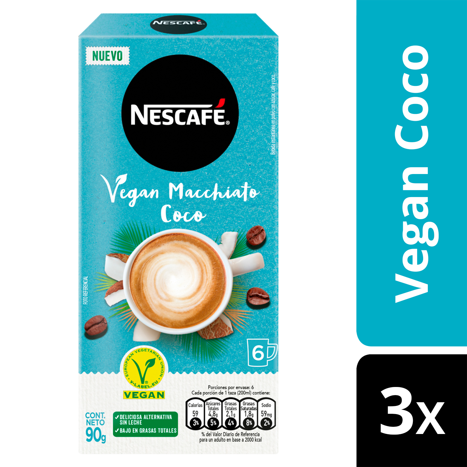 Ripley - CAFÉ NESCAFÉ® VEGAN MACCHIATO COCO 6X15G X3 CAJAS
