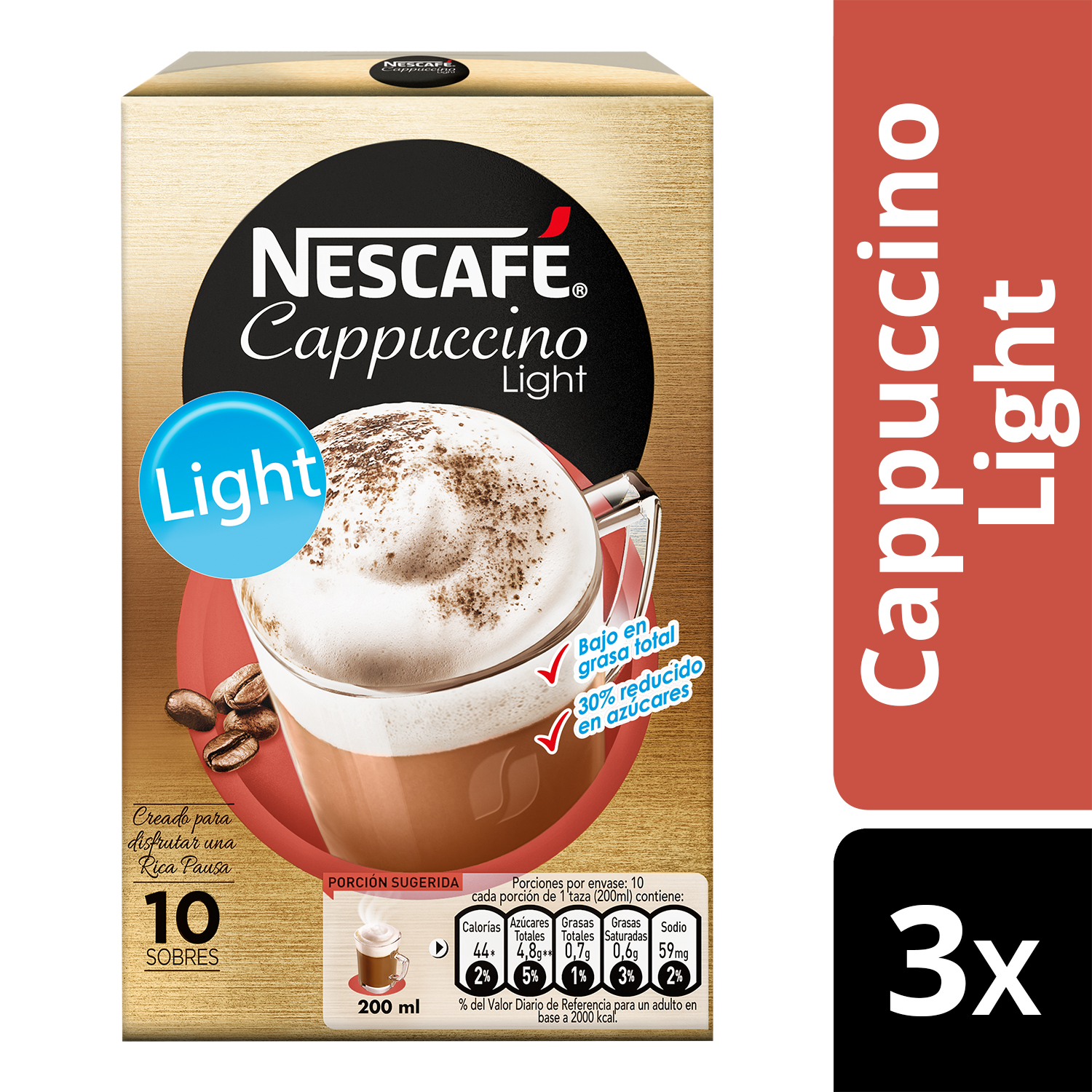Nescafé Cappuccino Instantaneo Capuccino Light – BMART