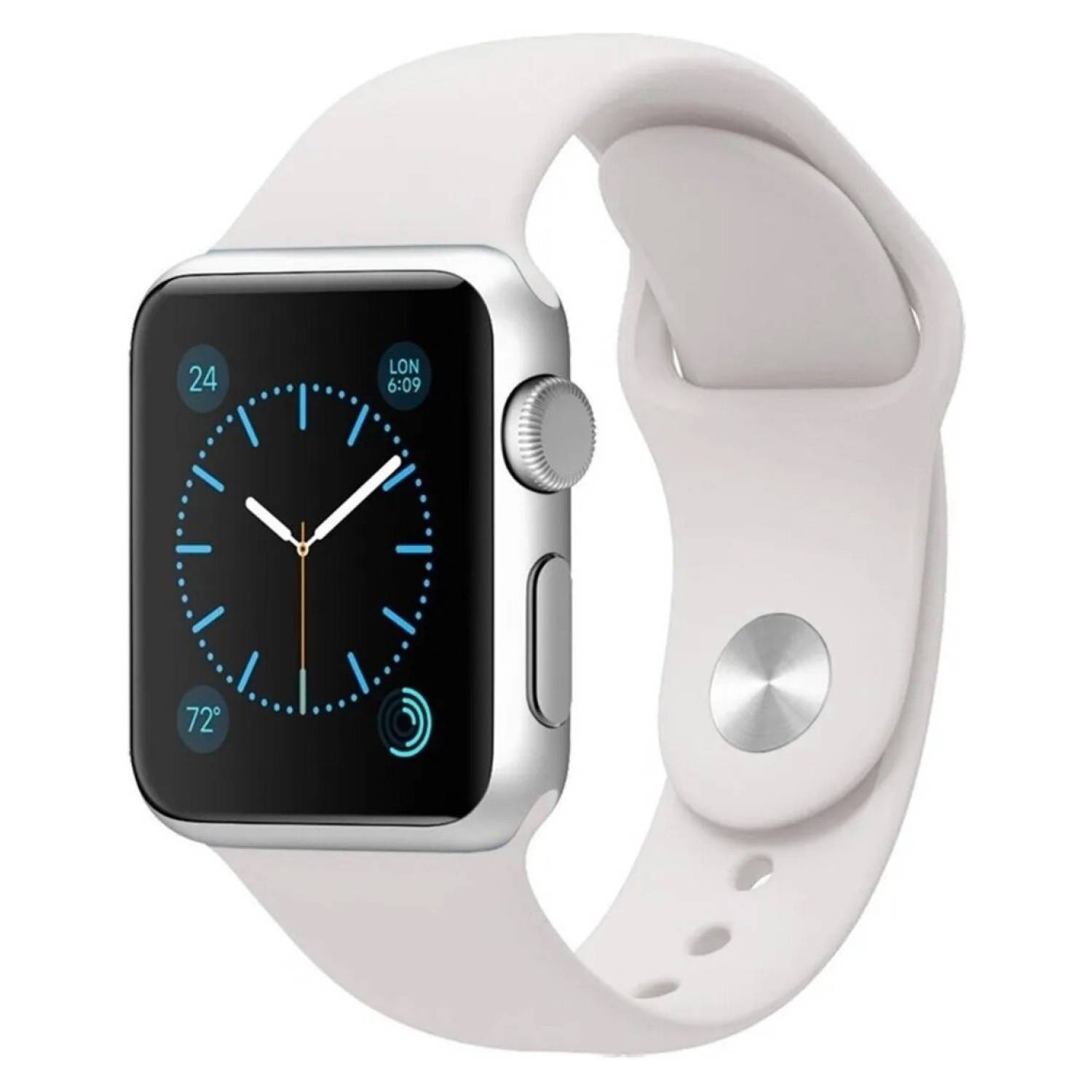 Ripley - CORREA PARA APPLE WATCH 42/44 MM SILICON BLANCO