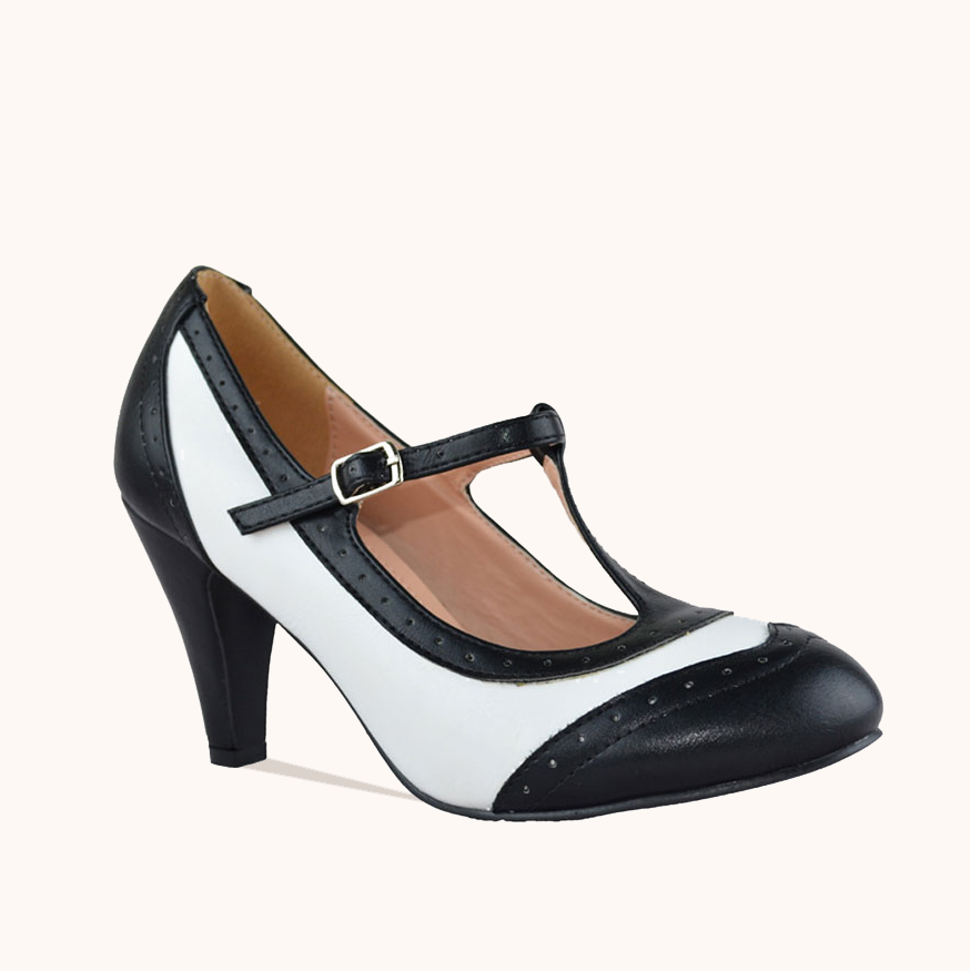 Ripley - ZAPATO TACO PERLAS NEGRO VÍA FRANCA