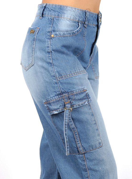 Ripley - JEANS CARGO MUJER