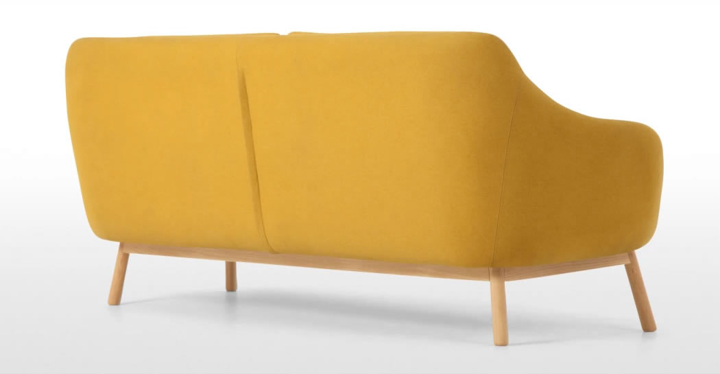 Ripley SOFÁ DE 3 CUERPOS OSLO AMARILLO YEMA