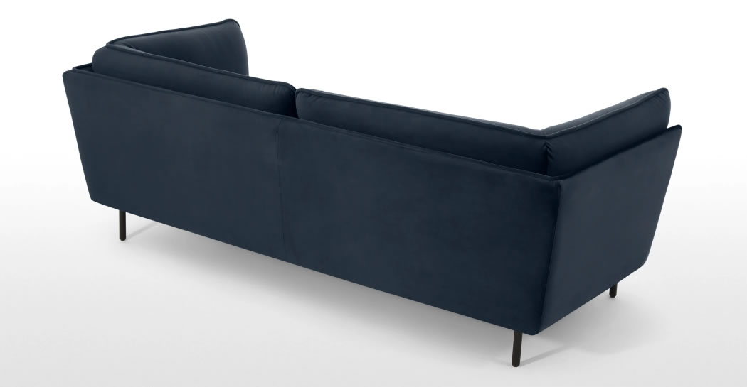 Ripley SOFÁ DE 3 CUERPOS WES AZUL ZAFIRO