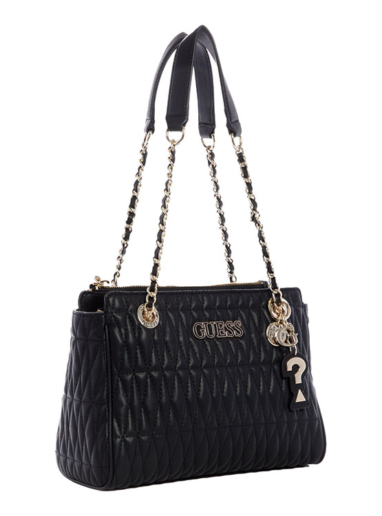Ripley - CARTERA BRINKLEY SOCIETY SATCHEL NEGRO GUESS