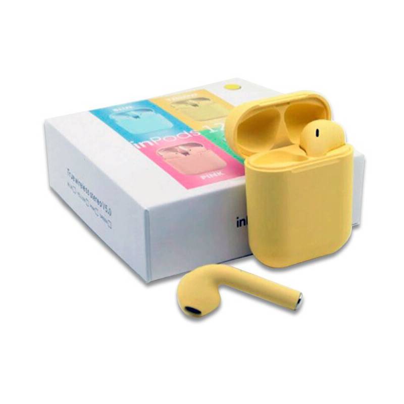 Ripley - AUDIFONOS INALAMBRICOS BLUETOOTH I12 DE COLORES AMARILLO