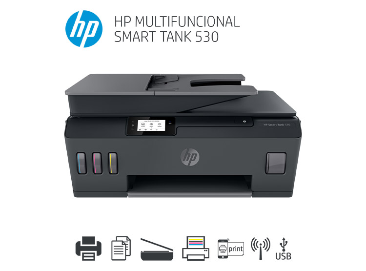 Ripley - IMPRESORA MULTIFUNCIONAL HP SMART TANK 530 – NEGRO