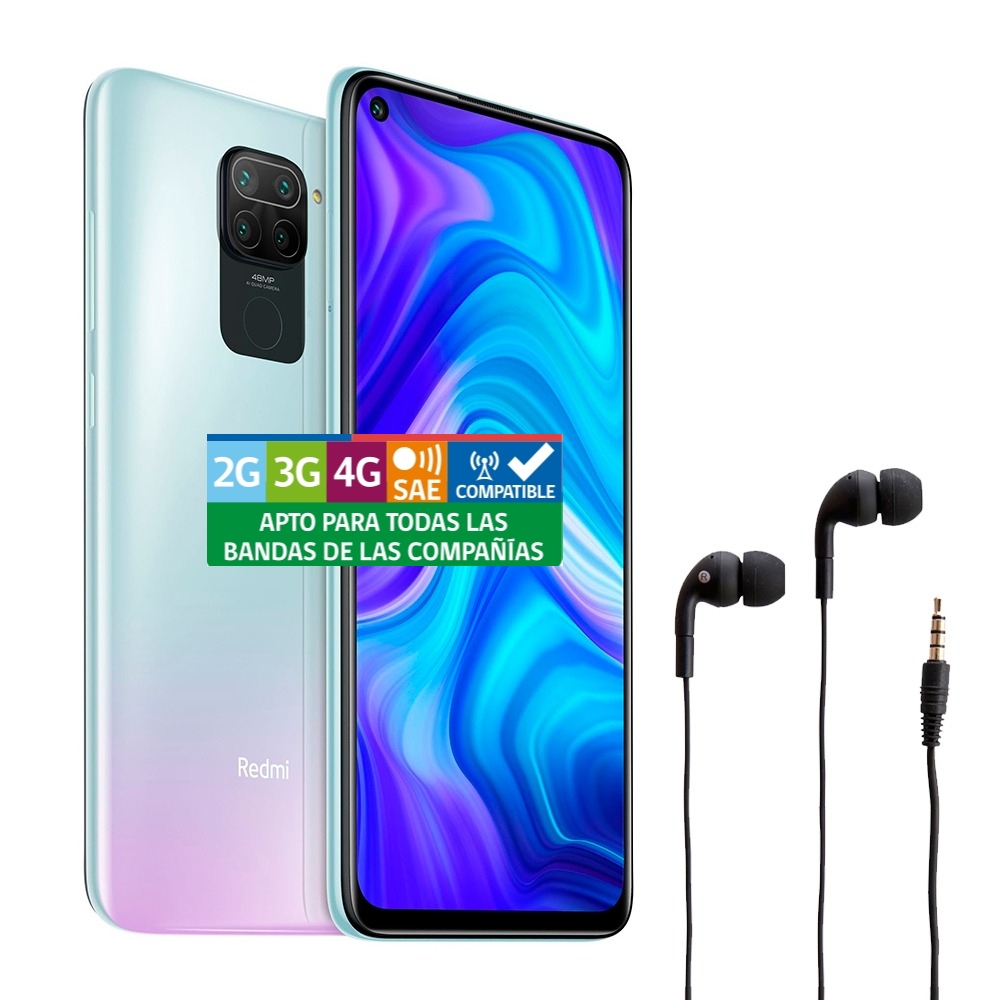 Ripley - XIAOMI REDMI NOTE 9 64GB / 3GB RAM + CARCASA + AUDIFONOS AIWA I50