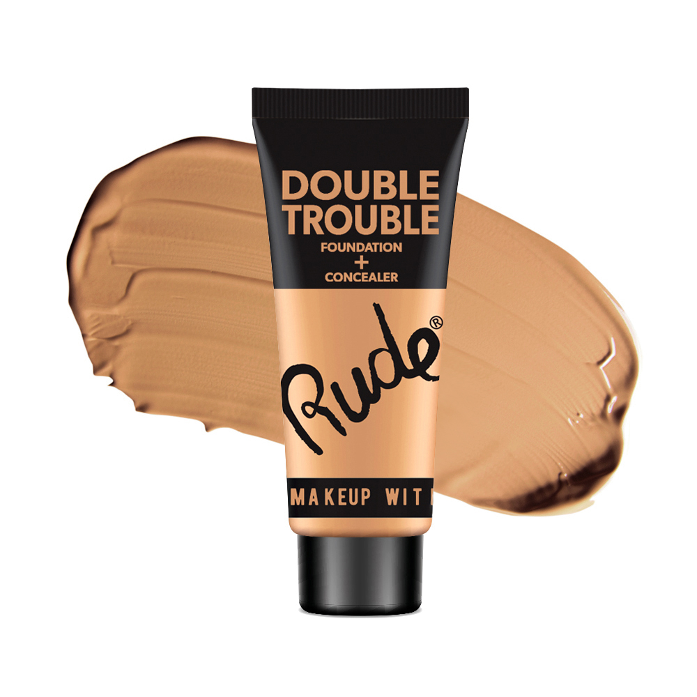 rude cosmetics double trouble foundation