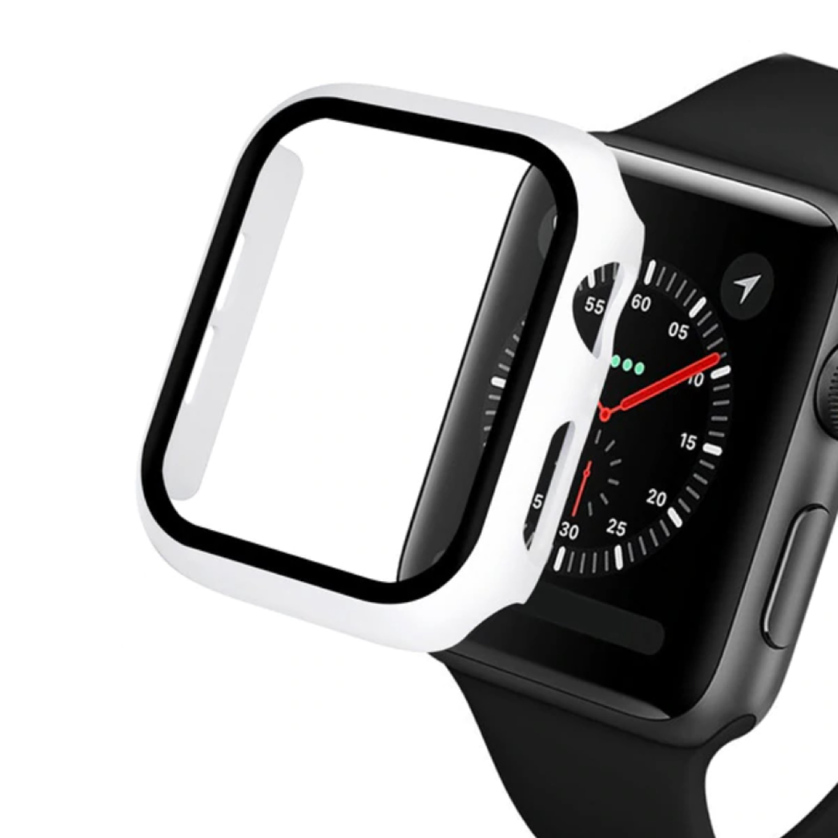 Cristal templado para Apple Watch, protector de parachoques de 42mm y 38mm  para carcasa de reloj apple 6/SE/5/4/3/2/1 iWatch, 44mm, 40mm, 42mm y 38mm  – Tecnomobil
