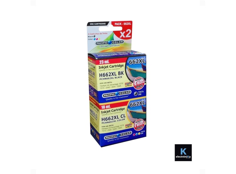 Ripley - TINTA ALTERNATIVA COMPATIBLE HP 662 XL NEGRO Y COLOR PACK OFERTA