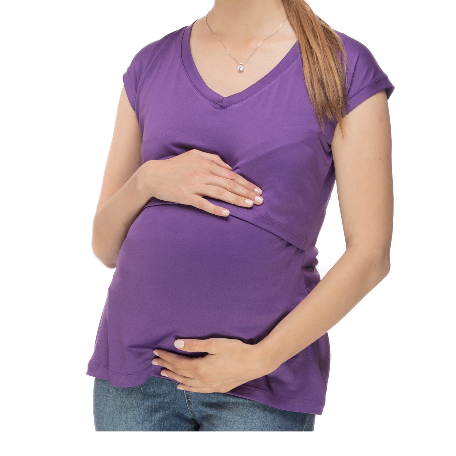 Ripley - POLERA MATERNAL Y LACTANCIA MORADA