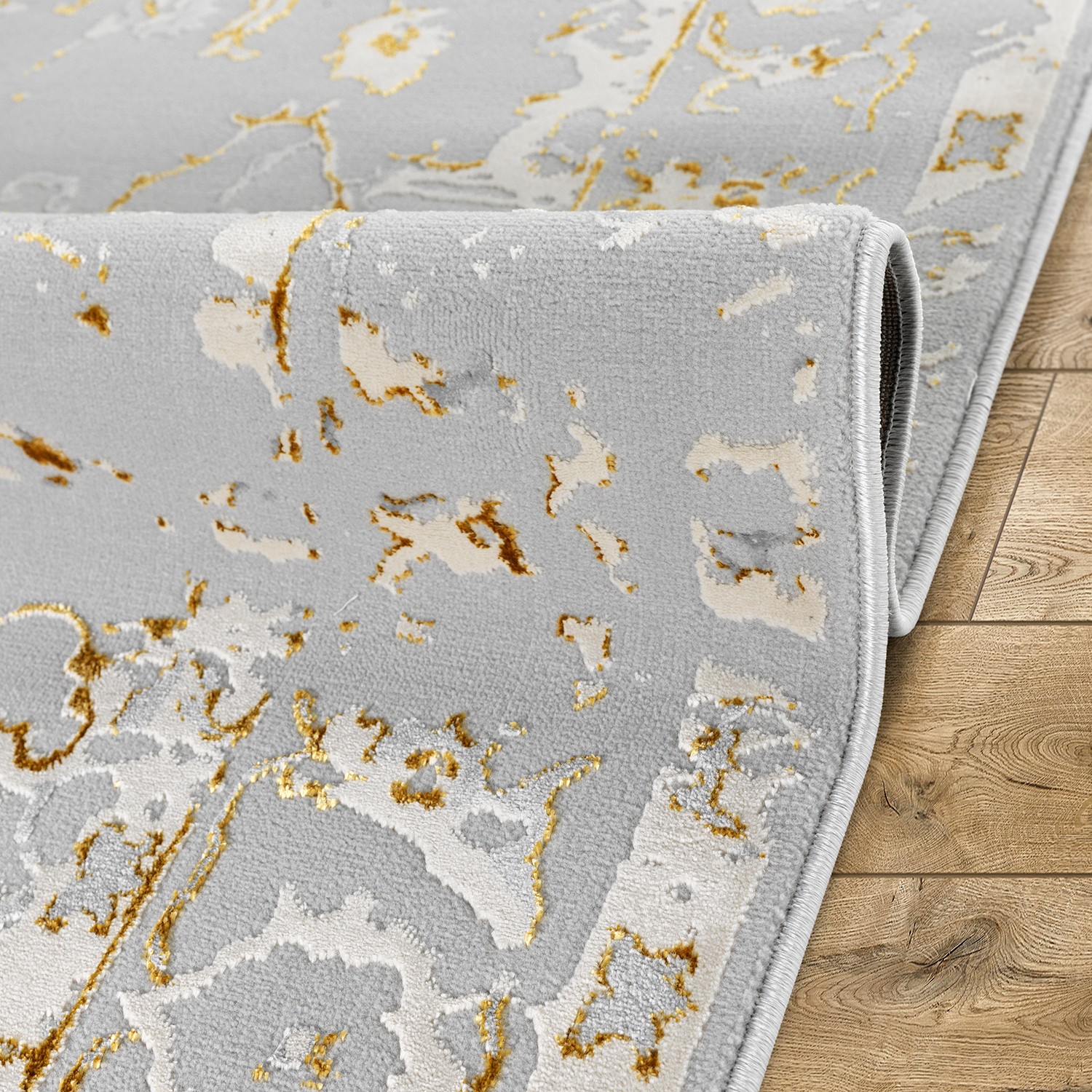 Ripley ALFOMBRA BABIL COLLECTION DORADO 120 X 180 CM