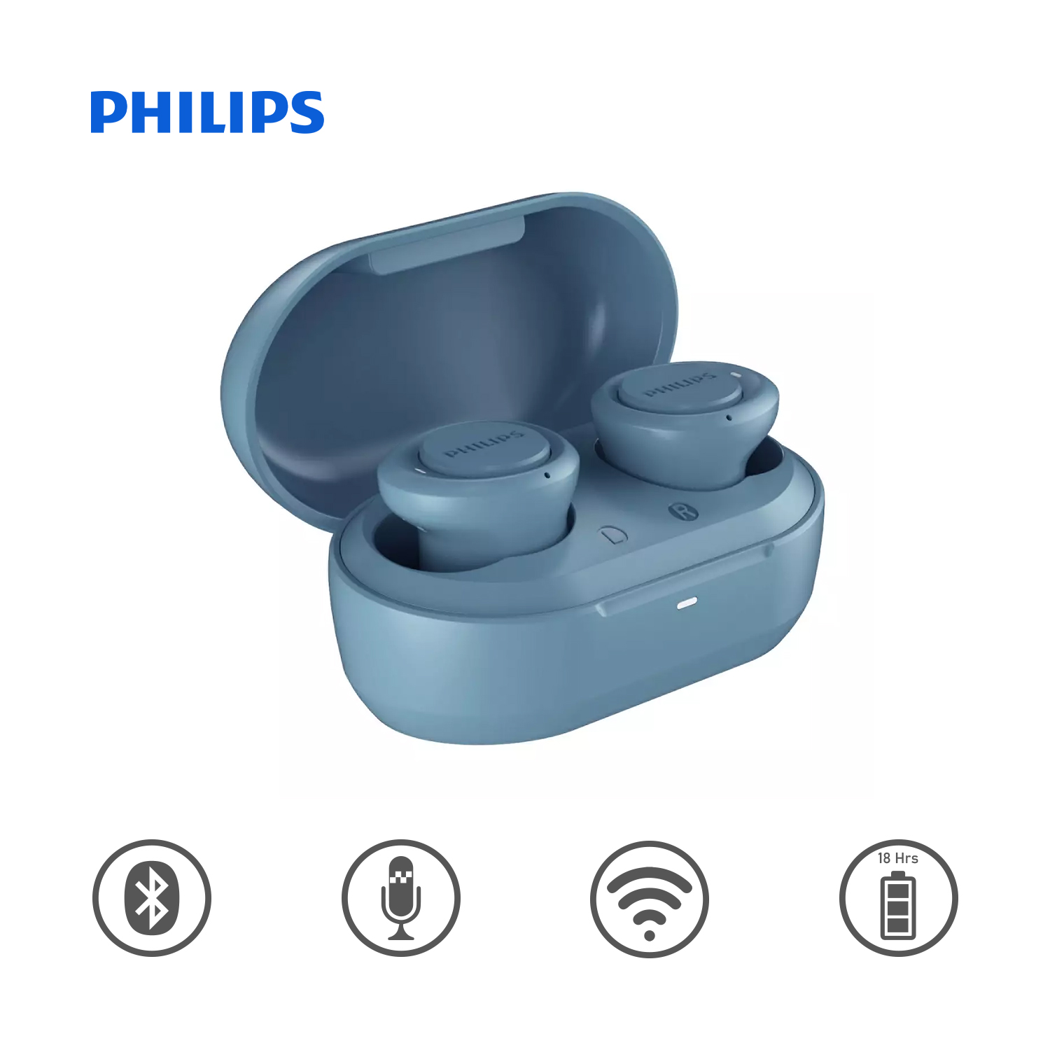 Audífono Inalambrico Philips Tat1215 Bluetooth – Negro