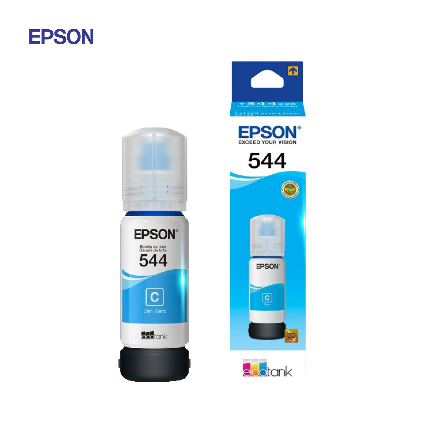 Ripley - EPSON TINTA T544 COLOR CYAN