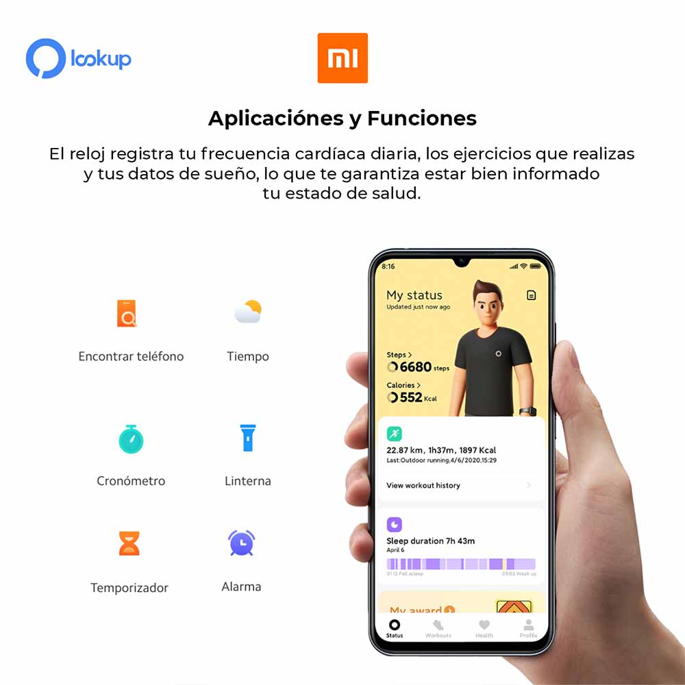 Ripley - XIAOMI MI WATCH LITE GPS RITMO CARDÍACO GLOBAL SMARTWATCH - NEGRO